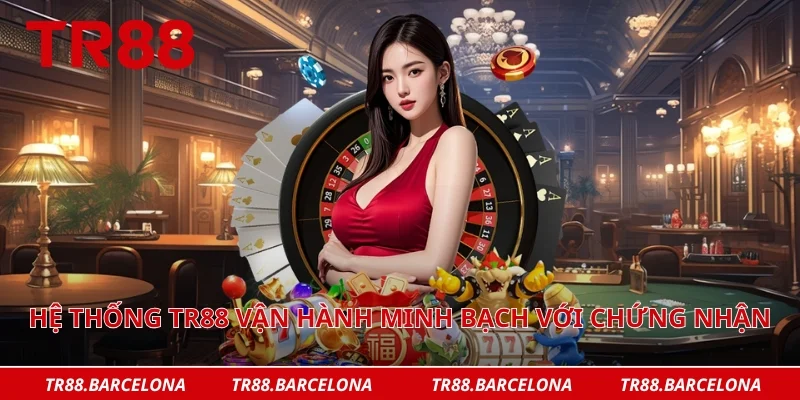 Hệ thống TR88 vận hành minh bạch với chứng nhận uy tín