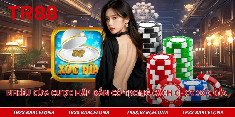 Nhiều cửa cược hấp dẫn có trong cách chơi xóc đĩa trực tuyến