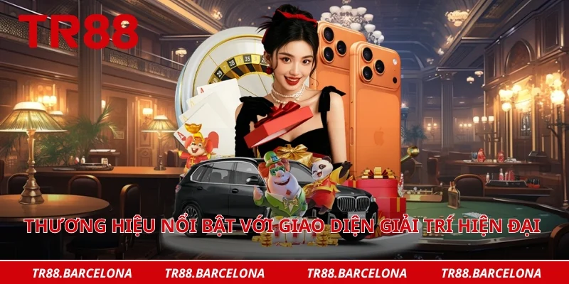 Thương hiệu nổi bật với giao diện giải trí hiện đại trực tuyến